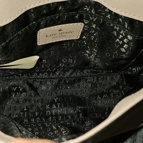 KATE SPADE Black & Cream Crossbody Bag